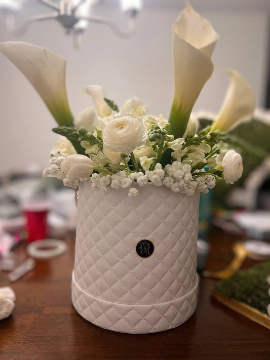 Leather Floral Box